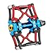 ROCKBROS Mountain Bike Pedals Flat Pedals Mountain Bike Pedals Platform Cycling Sealed Bearing Aluminum 9/16 Bicycle Pedals for MTB Mountain Bike