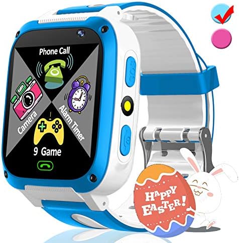 Kids Smart Phone Watch with 9 Puzzle Game SOS for Girls Boys Holiday Birthday Toys Gifts Game Watch 1.54'' HD Screen 2 Way Call Camera SOS Flashlight Alarm Timer for Learning Toys Outdoor