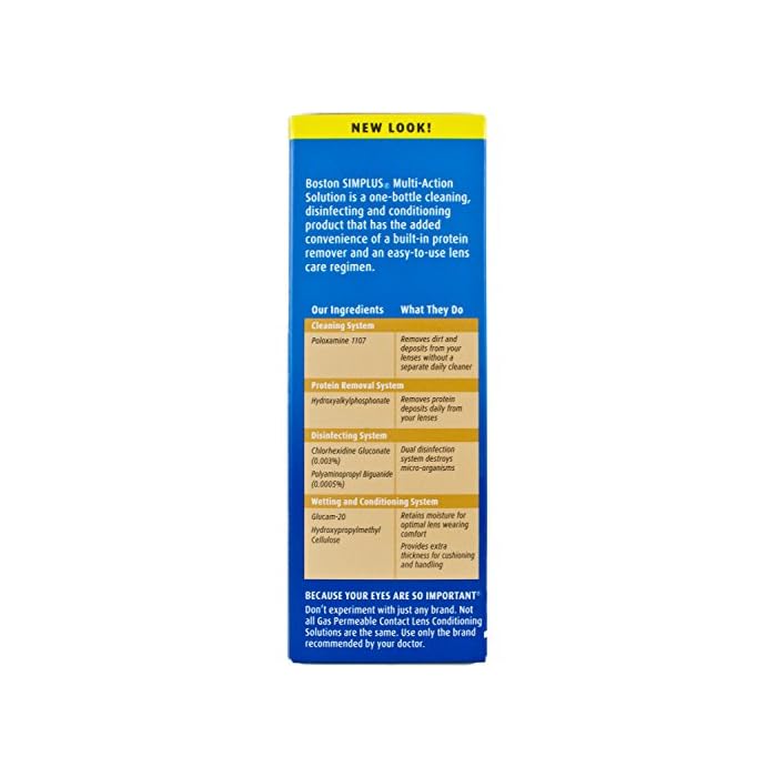 Contact Lens Solution by Boston Simplus, for Gas Permeable Contact
