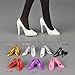 MagiDeal Black 1/6 Scale High Heeled Shoes For 12