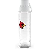 Tervis Venture Lite Louisville Cardinals - Primary Logo Made in USA Double Walled Insulated Tumbler Travel Cup Keeps Drinks Cold & Hot, 24oz Water Bottle, Classic