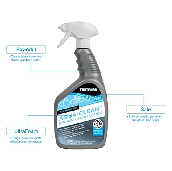 PREMIUM RV AQUA-CLEAN KITCHEN AND BATH CLEANER – ULTRAFOAM – 32 OZ – THETFORD 36971