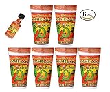 6-Pack Michelada Antojitos Mix in a 24oz Cup Ready To Use, Plus Michelada Shaker For Beer, Bloody Mary And Fruits and Vegetables - Original Flavor