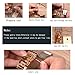 MUJUZE Wood Watch,BIOSTON Natural Handmade 47.5mm Size Sandalwood Quartz Wooden Wrist Watches Men with Luminous Pointer