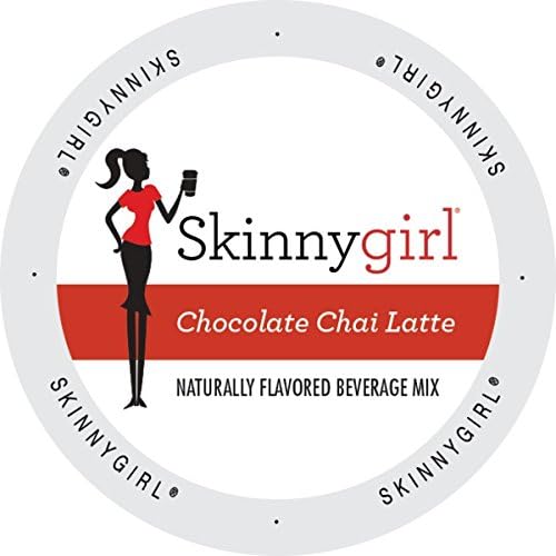 Skinnygirl Indulgent Beverages Chocolate Chai Latte, Single Serve Cup Portion Pack for Keurig K-Cup Brewers 96 Count