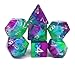 Hengda dice Polyhedral Dnd Dice Purple Aurora Dice for Dungeons and Dragons DND RPG MTG Table Gaming Dice