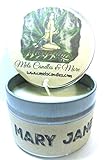 Mary Jane (Marijuana Aroma) 4oz All Natural Hand Made Soy Candle Tin Approximate Burn Time 36 Hours