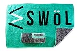 Swol Fitness - Fast Dry Gym Towel - Antimicrobial with Naturally Anti-Odor Bamboo for Exercise Weightlifting and Sports - Grab Yours Now and Be Our #swolmate