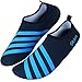 Unisex Barefoot Water Skin Shoes for Beach Swim Surf Yoga Exercise,Blue, Large