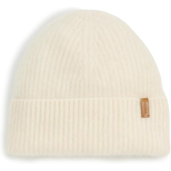 Like New - Rag & Bone 100% Cashmere Cream Beanie Rag & Bone Jada Brushed Cashmere Beanie in Camel | REVOLVE main image 2