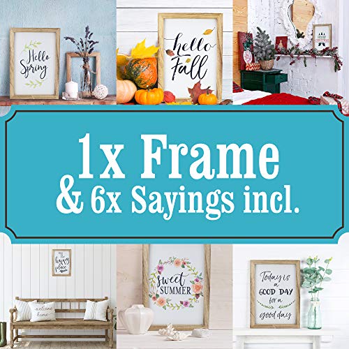 KIBAGA Farmhouse Wall Decor Signs For Christmas Decorations With