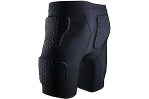 STONEKISS Men’s Padded Shorts Compression Protective Underwear Hip Butt Pad Short Pants