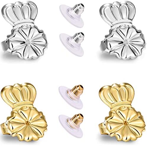 Original Magic Earring Backs for Droopy Ears | Earring Lifters for Heavy Earring | Earing Lifter Backs BAX | Earlobe Secure Clear Miracle
