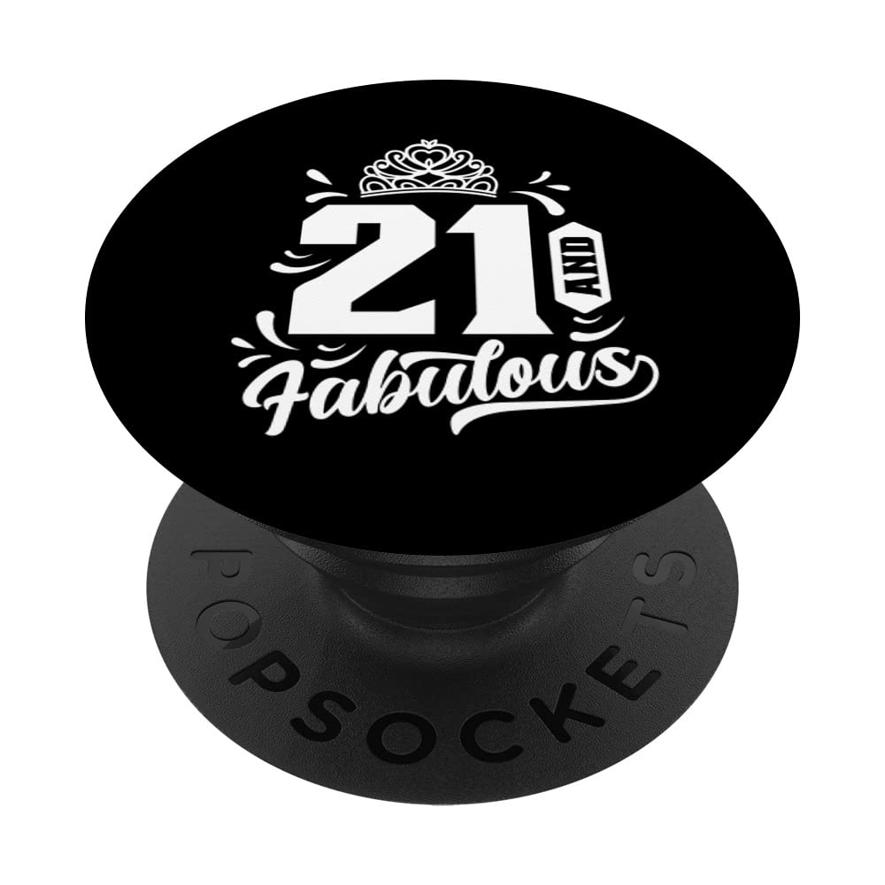 21 And Fabulous Celebrate 21St Birthday Celebration Party PopSockets Swappable PopGrip