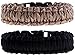 The Friendly Swede Paracord Survival Bracelets - Set of 2 - Easy to Open Clasp