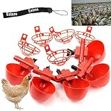 Estone 5/10/20/50 Pack Poultry Water Drinking Cups- Chicken Hen Plastic Automatic Drinker (10)