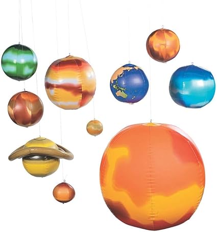 Fun Express 10 Pc Inflatable Solar Systemscienceeducational Tool Inflateteacher