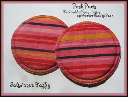 Posh Pads Reusable Nursing Pads, Saltwater Taffy