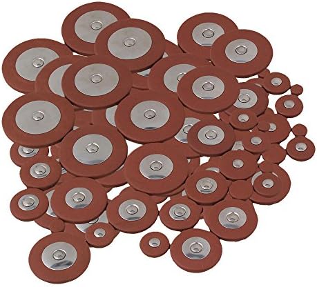 Yibuy Alto Saxophone Orange Leather Pads Set of 250