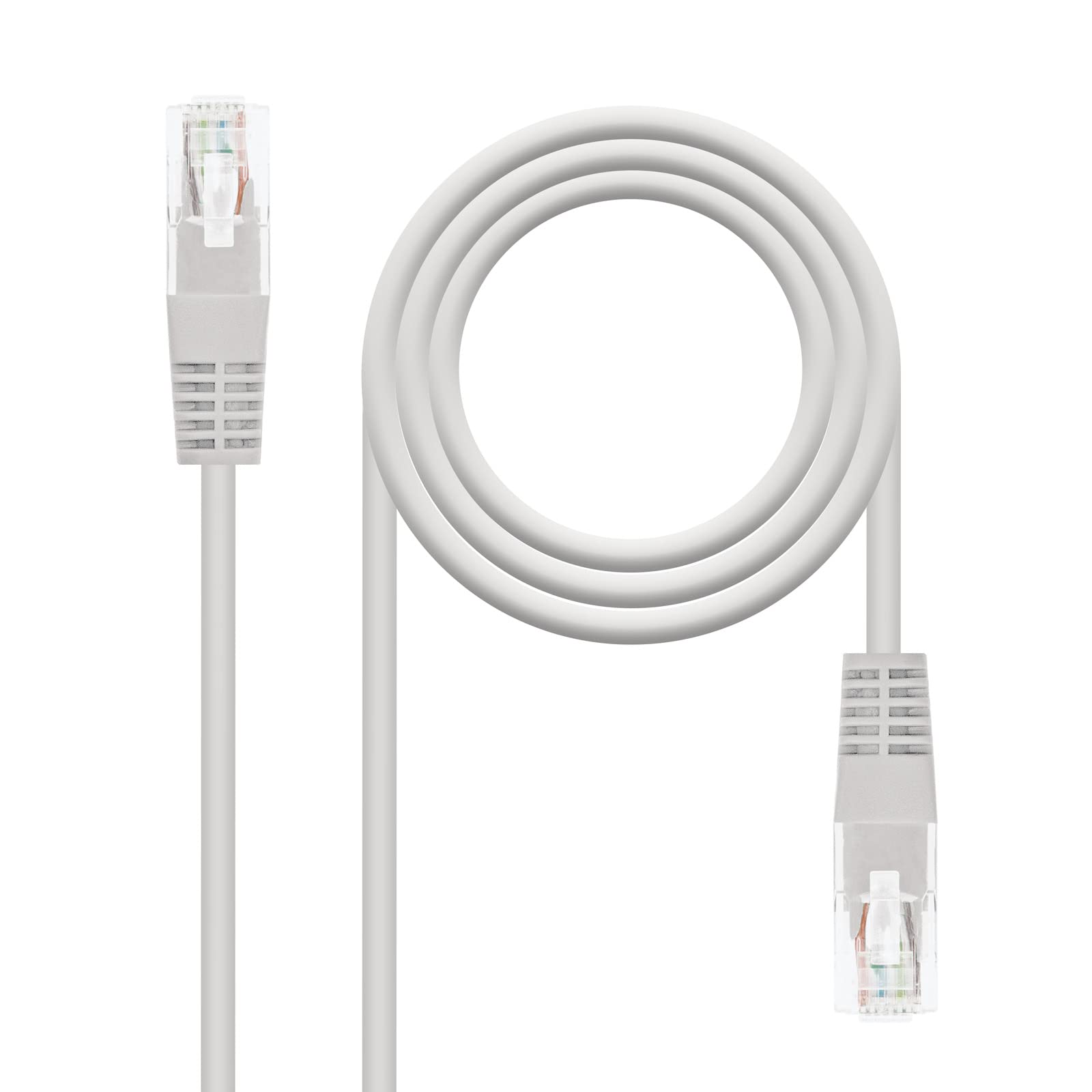 NANOCABLE 10.20.0401-L150 - RJ45 Cat.6 UTP Ethernet Network Cable, AWG24, 100% Copper, Grey, 1.5 m Hose