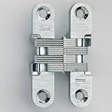 Black Finish Soss Concealed Hinge, Wings measure 1/2