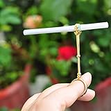 Olpchee Personality Little Hand Shape Brass Cigarette Holder Ring Creative Gifts for Unisex Women Men Smoker (M, Gold)