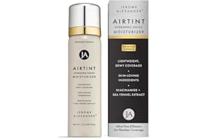 Jerome Alexander MagicMinerals AirTint Tinted Moisturizer AirBrush Spray Light Shade | Tinted Moisturizer Spray with Anti-Aging Ingredients | Bright Light