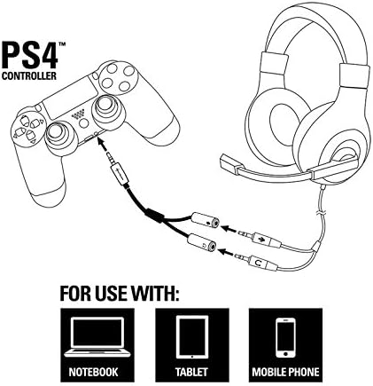 Sharkoon PMP35 Cable Combo Audio Adapter 12 cm silber - Image 5