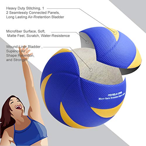 image for CLASICO Soft Volleyball Ball Micro Fabric Size 5 Laminated Indoor & Ou