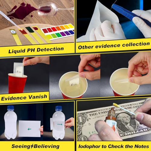 UNGLINGA Kids Spy Kit Detective Set Over 20 Activities - Fingerprint Toys Gifts for 4 5 6 7 8 9 10 11 12 Years Old Boys Girls Science Experiments