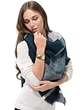 Women Blanket Oversized Tartan Scarf Wrap Shawl Cape Soft Checked Plaid Poncho Pashmina