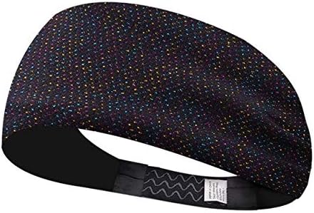 SKUDGEAR Advanced Headband for Yoga, Sport and Exercise - Shiny Womens Sweatband Moisture Wicking Workout Sweatbands for Running, Cross Training, Fitness, Exercise and Other Athletic Workout