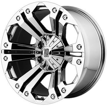 22X9.5 6X135/6X5.5 5.96BS MONSTER 778 CHROME - XD WHEELS