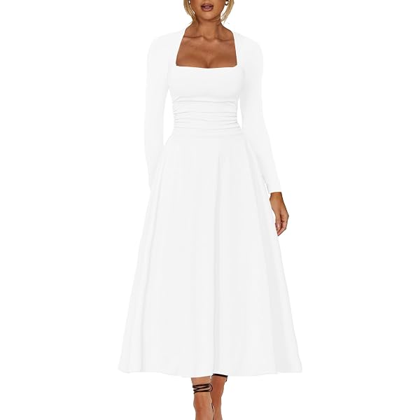 Amazon.com: Kiluex Women Off The Shoulder Long Sleeve Romper Dress Ruffle  Flowy Graduation Short Dress Renaissance Corset Dress (A-a-White, S) :  Clothing, Shoes & Jewelry