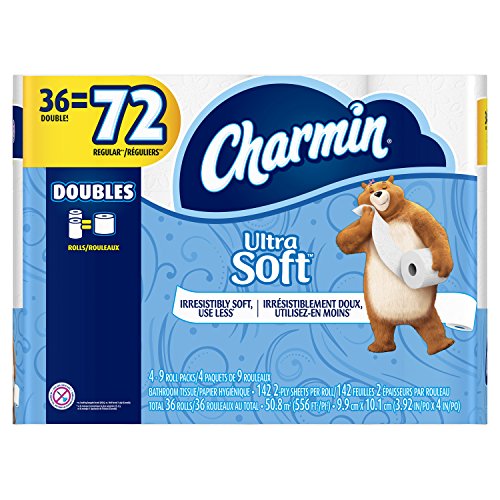 Charmin Ultra Soft Toilet Paper-Double Rolls, 36 Count
