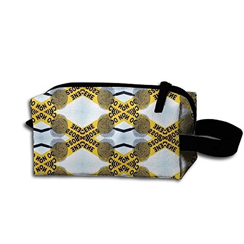 HYHYFGSSD Crime Scene Investiatio Makeup Bag Zipper Pouch Purse Portable Storage Pouch Bag Handbag