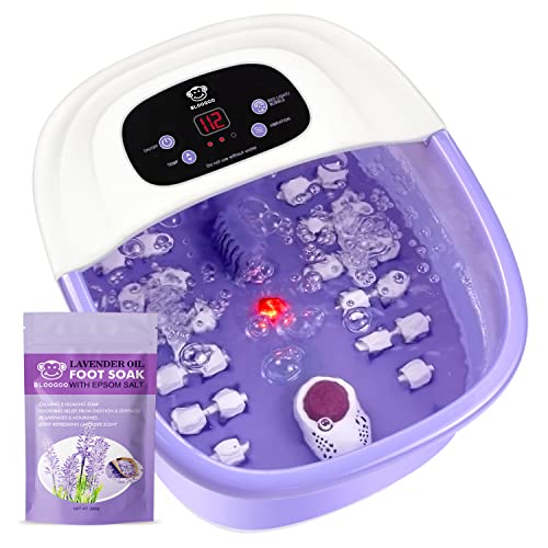 BLOOGOO Foot Bath Spa with Heat and Massage and