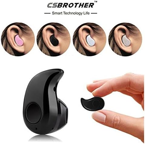 Bluetooth Headphones CSBROTHER Smallest Wireless Invisible Bluetooth Mini Earphone Earbud Headset Headphone(Black)