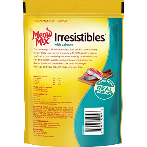 Cat Deals Meow Mix Irresistibles Soft Salmon Oz Pouch Cat Treats