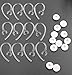 ALXCD Ear Hook for Samsung Bluetooth Earphone, 12 Pcs Clear Durable Replacement Ear Hook for Wireless Bluetooth Headset & 12 Pcs Foam Ear Tips, Fit for Samsung Hm1300 Hm1900 Hm3300 Hm6000 (12PCS)