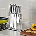 Barbestar 12 Piece Super Sharp Kitchen Knife Set, Premium Stainless Steel Cooking Knives with Acrylic Stand, Chef Utility Carving Paring Bread Steak Knives