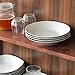 Y YHY 15 Ounces Porcelain Pasta, Soup Bowls, 9 Inches Salad Bowl Set, White and Shallow, Set of 4, Scallop Design