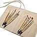 AIT Art Paint Brush Set - 15 Paint Brushes - Rounds, Flats - Handmade in USA for Trusted Performance with Oil, Acrylic, and Watercolor - Includes Canvas Brush Holder