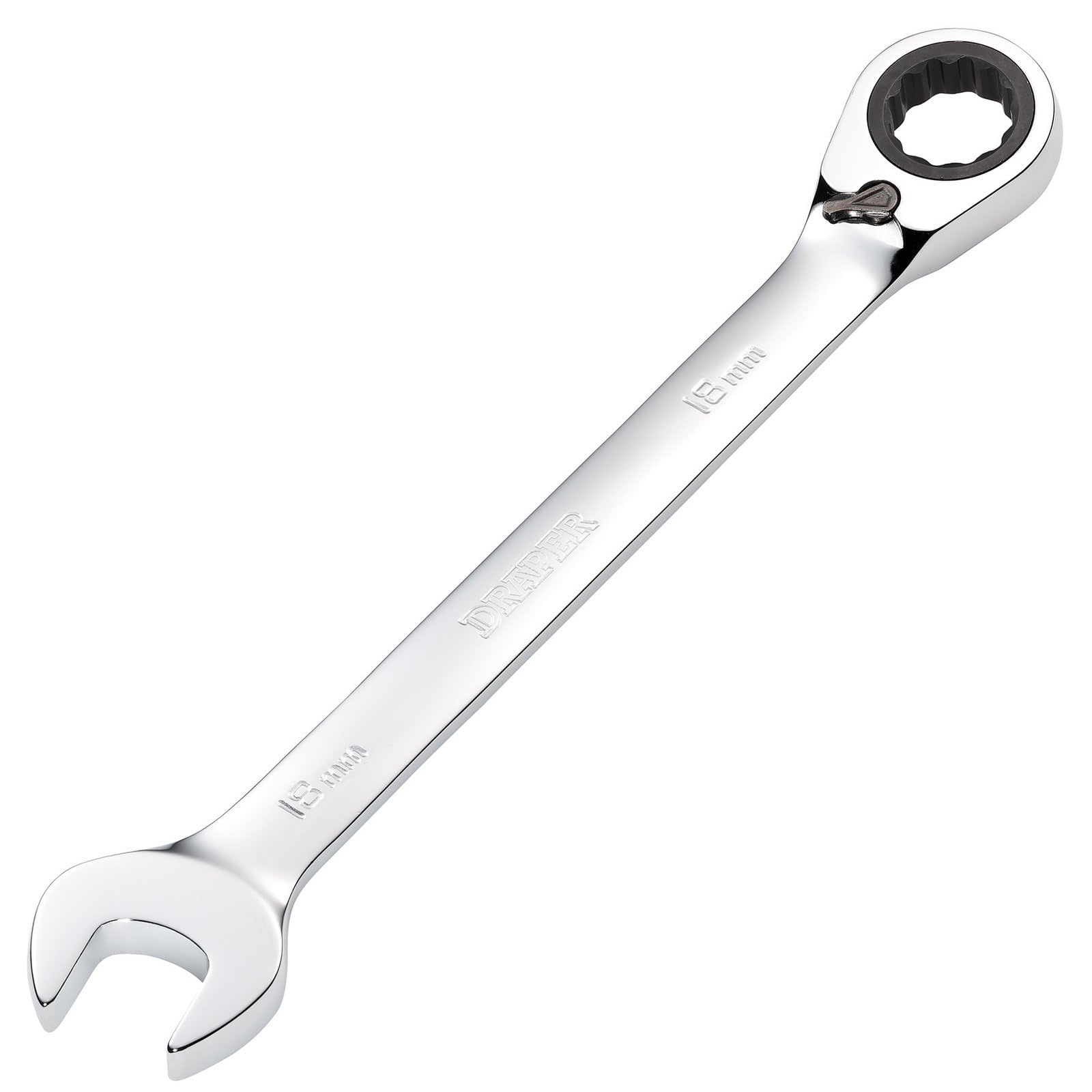 Draper 52006 Hi-Torq Metric Reversible Ratchet Spanner, 235 mm Length
