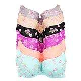 Youmita Intimates 6 Pack Bras Lace with Flower Print Bras D, Dd, DDD Cup