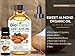 Biofinest Sweet Almond Organic Oil - 100% Pure Cold-Pressed - Premium Quality - Best Moisturizer - Vitamin A/E/K - Remove Dark Circles/Fine lines - Anti-aging - FREE E-Book (10ml)