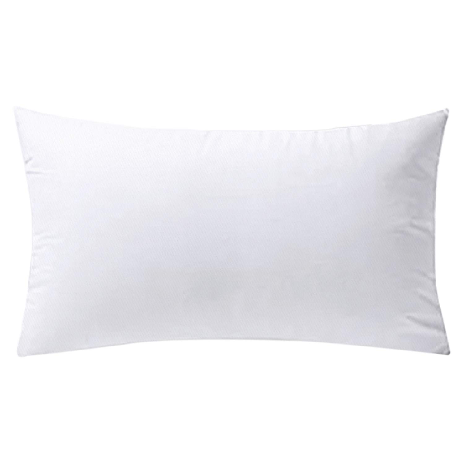 Buy Solid White Colour Cushion Cover Size 12X20 Inches Single PCS Soft