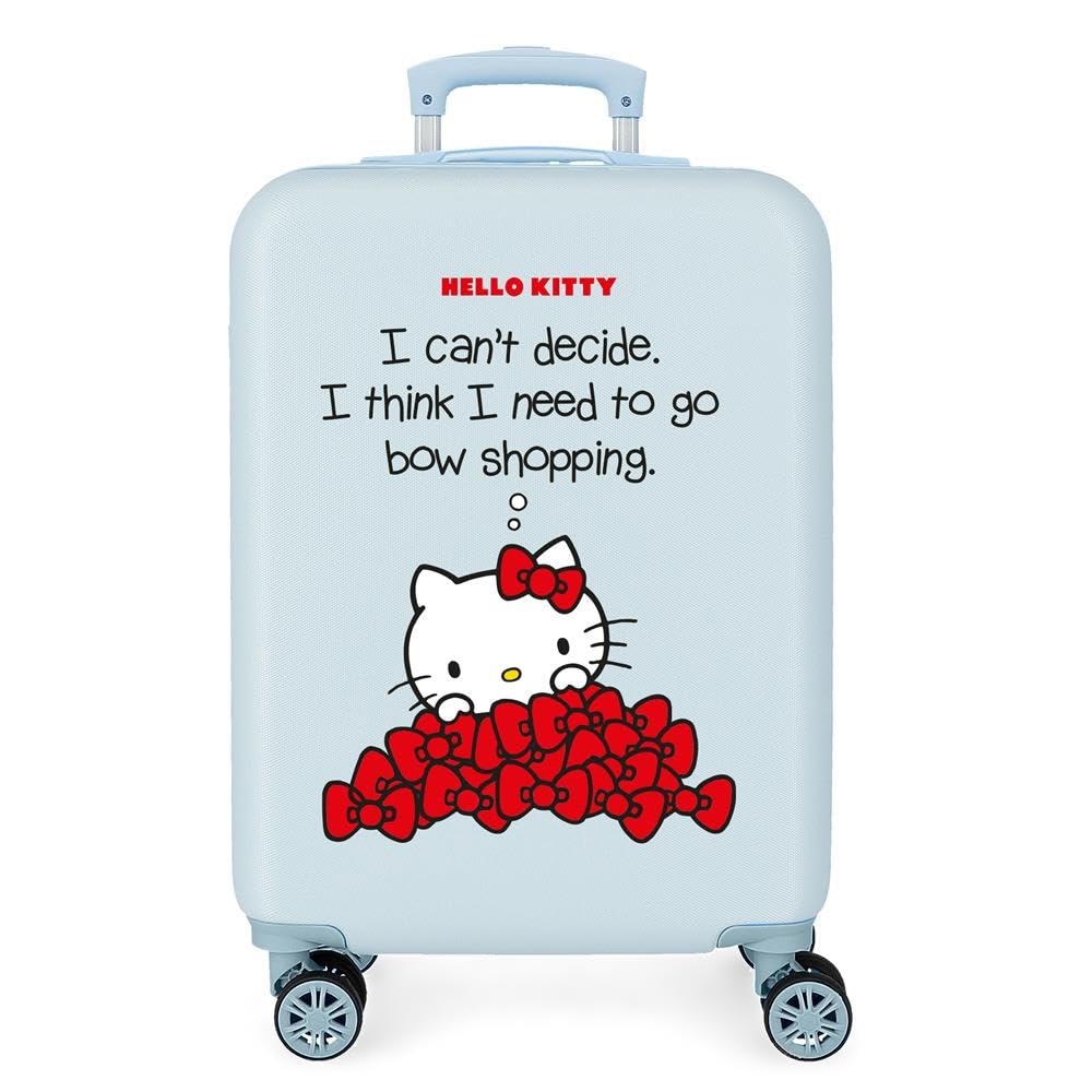 Hello Kitty Bow Of Hello Kitty Cabin Suitcase, 38 x 55 x 20 cm, blue (Blue) - 3191723
