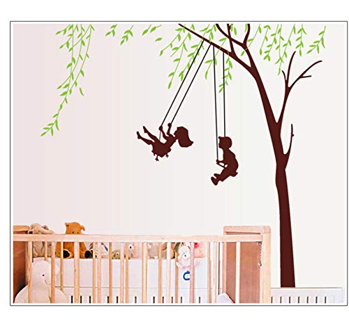 Pbbzl Kinderschaukel Kinderzimmer Haushaltsverzierung Wandaufkleber In Den Abnehmbaren Wandaufkleber 40X60Cm An Der Wand