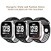 DEKER Fitbit Versa Bands for Women Men Small Large Wrist, Breathable Soft Fitness Sport Silicone Strap Replacement Accessories Wristbands for Fitbit Versa Smart Watch (Black/Gray, Small)